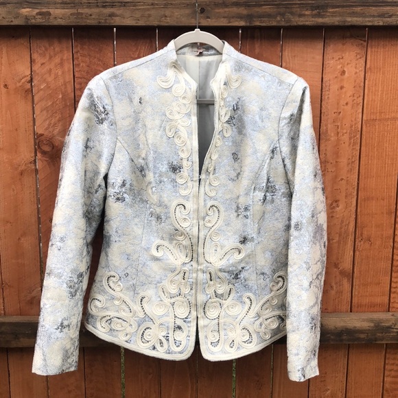 Reba | Metallic embroidered jacket - Picture 1 of 5